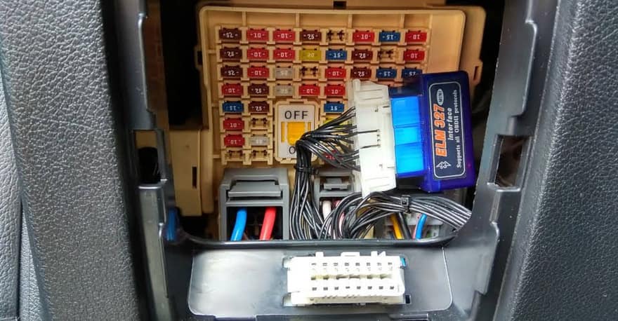 Подключение сканера OBD-II